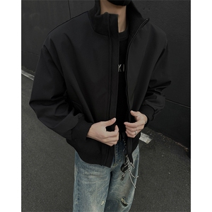 美式高街cleanfit短款飞行夹克男春季潮牌棒球服25XJ55217特批35图片