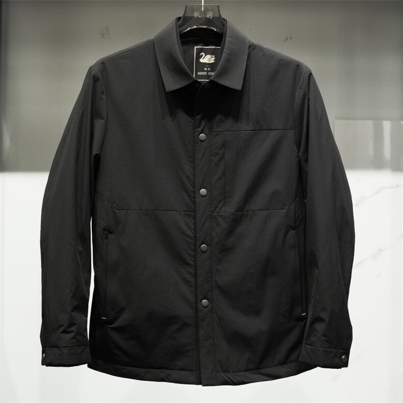 F82601主推衬衫领鹅绒服夹克外套,男装羽绒服,钱塘207-1