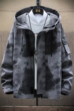 日系春秋宽松迷彩工装外套男士潮牌夹克潮流帅气上衣DS862T，男装夹克，电商A102