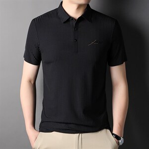 男士短袖T恤翻领POLO衫潮流轻商务夏季休闲时尚体恤上衣 P58图片