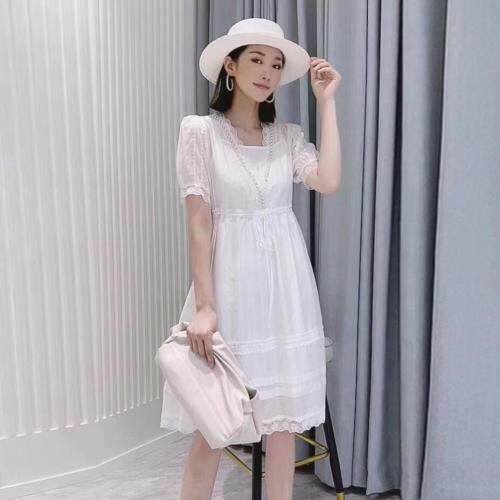 夏季天丝连衣裙，女装连衣裙，紫燕千娇