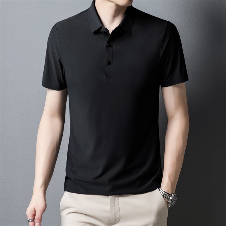 夏季冰丝无痕POLO衫男士高端百搭商务翻领T恤上衣PL1199-P38,男装Polo衫,电商B306