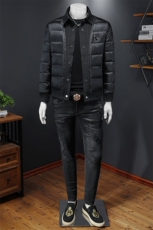 2023冬季90%白鸭绒亮面立领羽绒服镂空，男装羽绒服，钱塘6016-1(原3019)