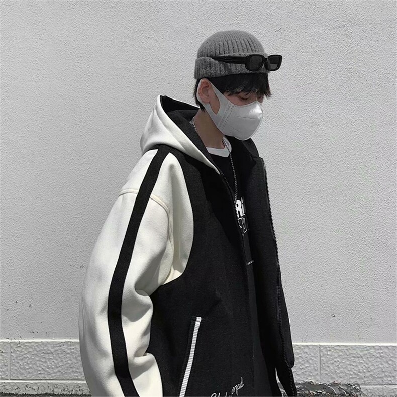 春季美式街头嘻哈连帽开衫夹克刺绣外套百搭潮牌棒球服WT245-p65,男装夹克,星座1008-1