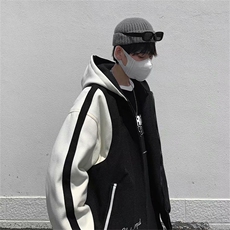 春季美式街头嘻哈连帽开衫夹克刺绣外套百搭潮牌棒球服WT245-p65，男装夹克，星座1008-1