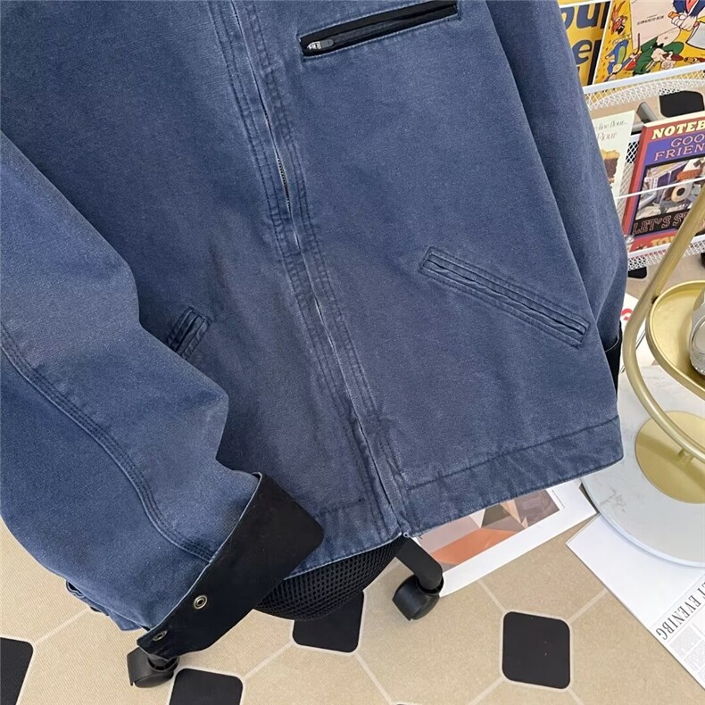美式复古底特律夹克卡哈特工装百搭帆布翻领水洗外套男M9025/P78,男装夹克,星座506B