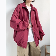F133-P48美式复古立领夹克外套男2024新款设计感宽松长袖冲锋衣，男装夹克，星座512-6
