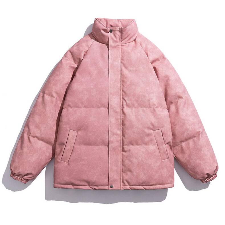 现货宽松光板高品质PU皮复古做旧棉衣外套PU051直播,男装棉衣,星座1904A-1
