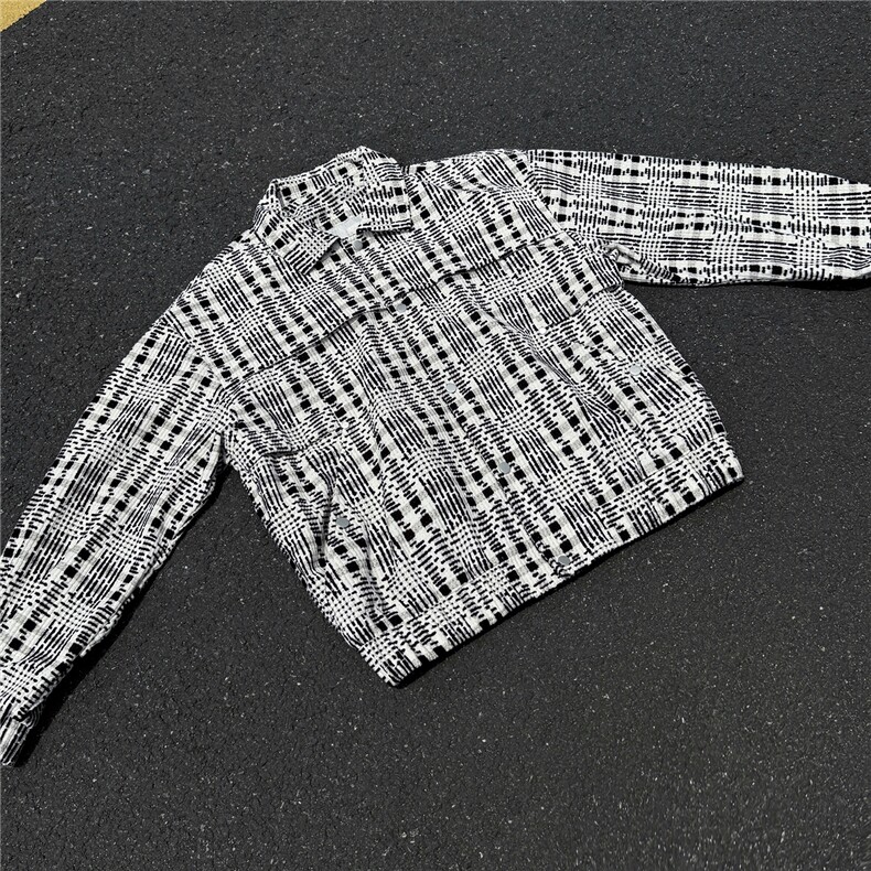 黑墙秋季工装夹克休闲潮牌玉米粒印花贴膜翻领外套A436-6110-P70,男装夹克,电商A436