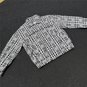 黑墙秋季工装夹克休闲潮牌玉米粒印花贴膜翻领外套 A436-6110-P70图片