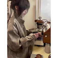 cleanfit千鸟格外套春秋立领设计肌理感造型师夹克潮JK85644-p75，男装夹克，星座1008