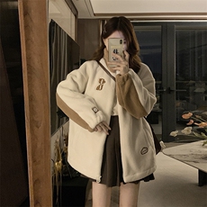 潮冬季加绒加厚外套中长款羊羔绒棉服女外套情侣款C556-P120，男装棉衣，星座911-2(原星座613-2）