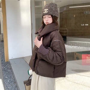 衣秀之家2319款短款大翻领加厚时尚羽绒服冬季保暖外套女图片