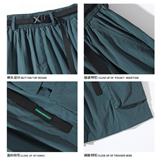 2025夏季新款白底大码防泼水速干工装短裤M-5XHK23194-特P30，男装休闲裤，电商A022
