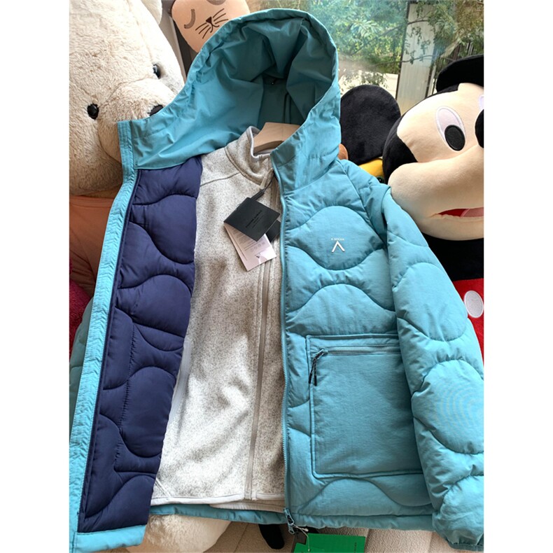 高品锦纶棉衣户外防水绗缝保暖气绒服棉服外套男女A1073-P118，男装棉衣，星座1505