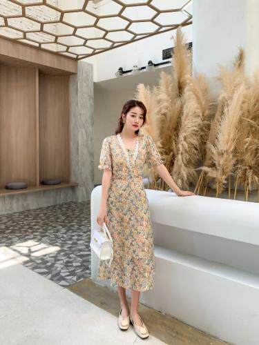 刺绣蕾丝连衣裙，女装连衣裙，依启蒙