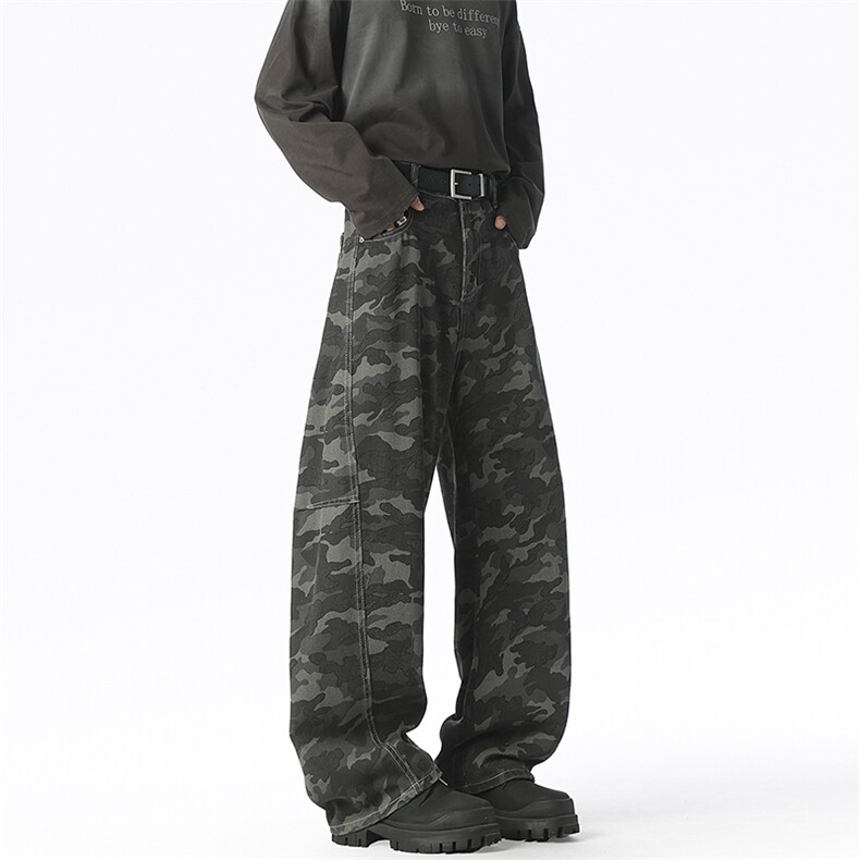 美式高街弯刀迷彩裤男潮牌cleanfit工装休闲裤K2605P60,男装工装外套,电商D325