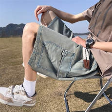 M-8XL夏季宽松大码牛仔工装短裤五分裤XZ109-K2301-TP45，男装牛仔裤，星座109
