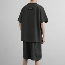 男韩版套装2026新款夏季工装短裤休闲运动服两件套男装，男装休闲套装，星座914