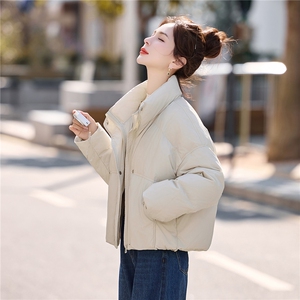 2025冬季新款羽绒服短款休闲加厚保暖90白鸭绒面包服图片