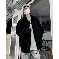 秋季新款港风日系复古纯棉马丁帆布翻领夹克外套男潮JK1271-P68，男装夹克，星座313A(原308A-2)