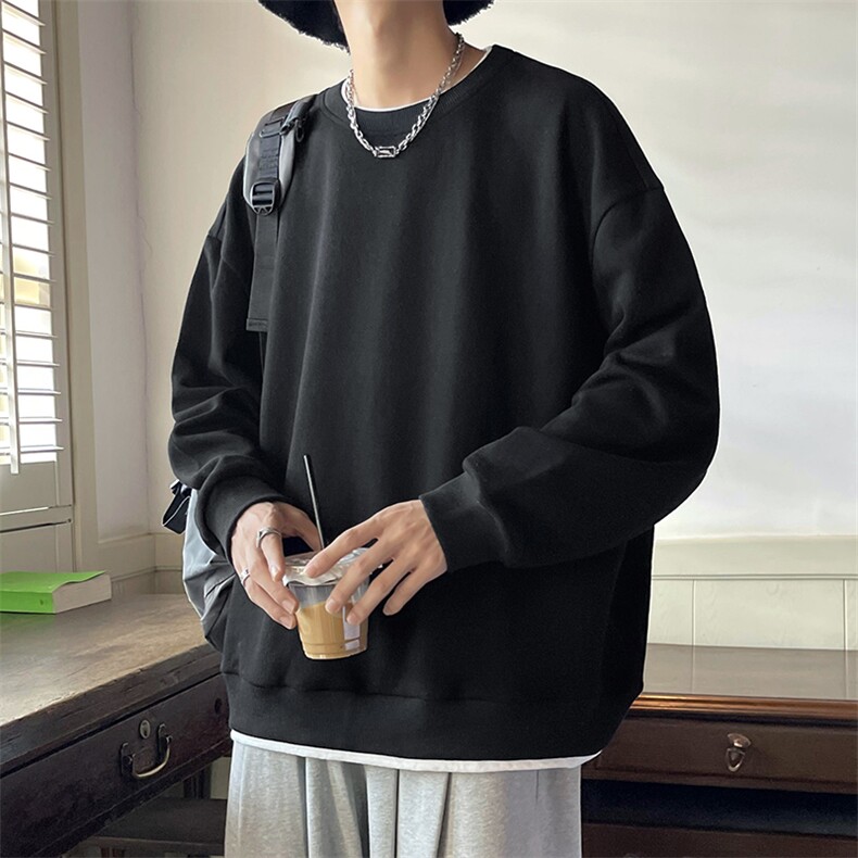 wassuphappy羽绒长袖t恤男冬季潮牌加厚内搭上衣保暖鸭绒打底衫,男装卫衣,星座717