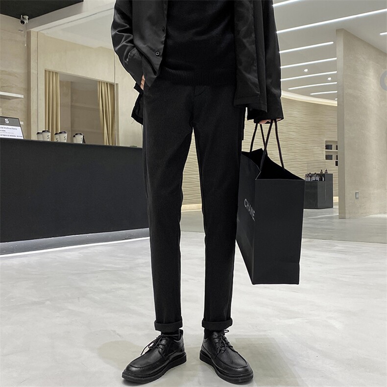 特价款2025年新休闲裤男修身小脚男裤微弹力裤B380/9038/P48,男装休闲裤,电商B381-2