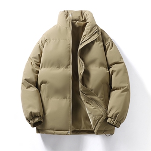A178-8899-特P45 150D消光防水冬季保暖面包服防寒男装立领外套图片