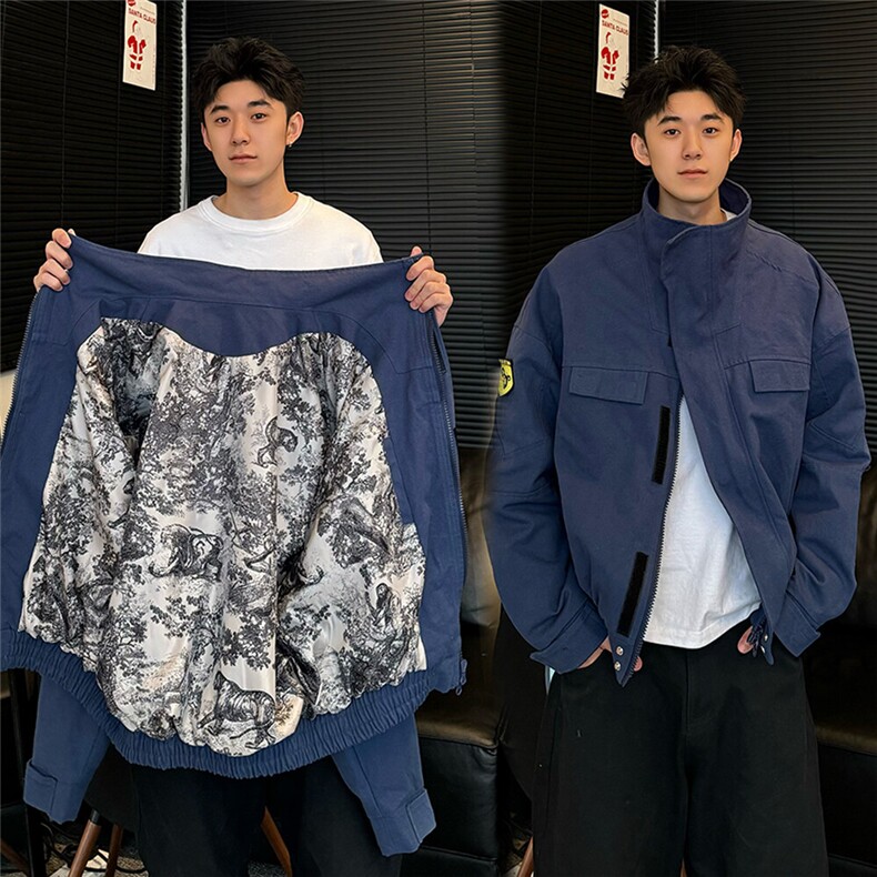 现货已到高品质蛇年限定水洗夹克W2503,男装夹克,电商C313