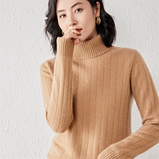 2025年秋季新款百搭女士纯色针织衫，女装针织衫/毛衣，春贝羊绒