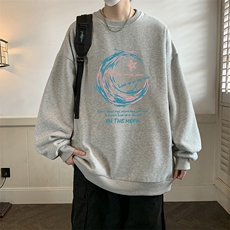 春季圆领卫衣男大码韩版宽松长袖外套S6341-P28，男装卫衣，电商A040