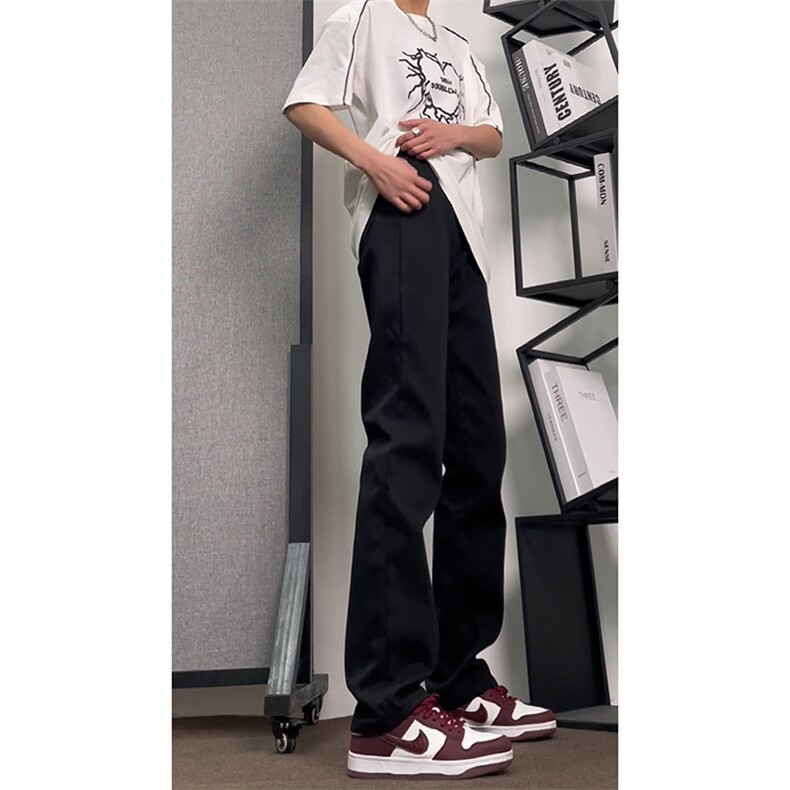 现货抖音品质黑色弹力修身直筒牛仔裤量大价格还可谈!,男装牛仔裤,星座310A-4