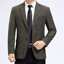 2023秋季新款男士西服商务中年便服单西薄款小西装外套时尚百搭，男装西服，电商B212（原钱塘6029）