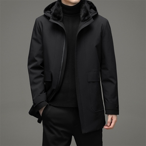 冬中年男加厚羽绒服男冬季休闲爸爸冬装外套上衣YYYR028859-P360图片