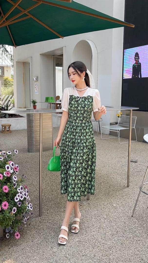 2023夏小清新连衣裙，女装连衣裙，贻思茗
