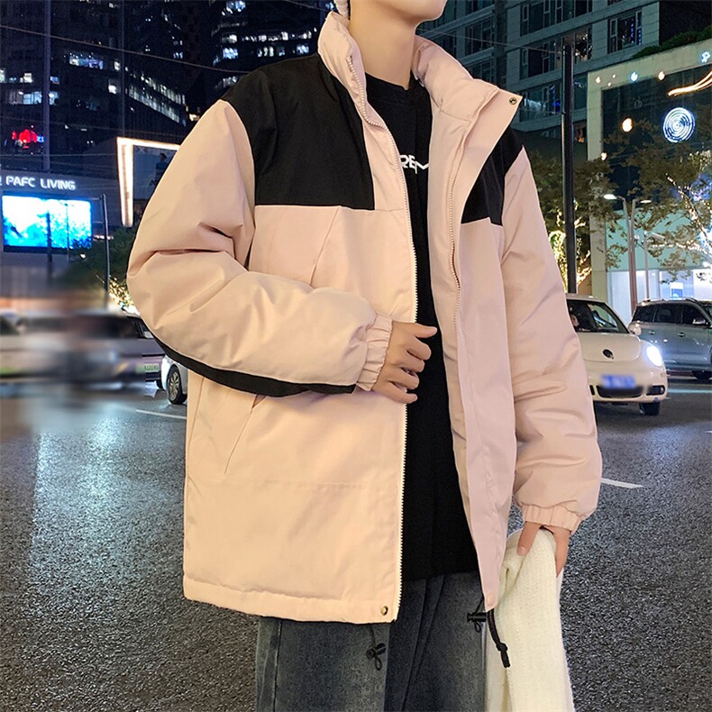 港风2026新品冬季宽松情侣装棉衣棉服冬装加厚外套M8586-P90,男装棉衣,星座717