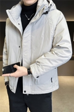 标50绒男士羽绒服冬季2025新款连帽工装外套A313-9912-P215，男装羽绒服，电商A313