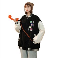 中性风春秋季情侣棒球服男女休闲夹克女时尚外套男BQF268-P50,男装夹克,电商B371