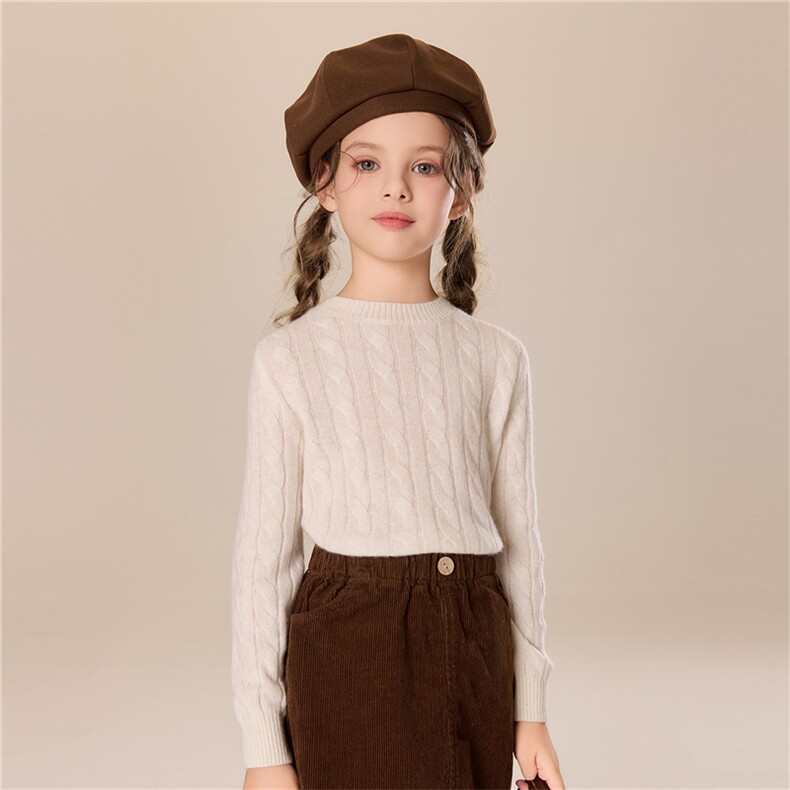 2025新款时尚百搭通勤儿童羊绒衫全身扭花男女同款儿童毛衣，童装儿童羊绒衫，跳跳羊儿童羊绒衫