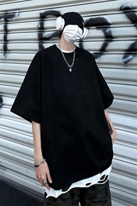 美式风重磅短袖T恤男多色简约圆领宽松韩版潮流上衣T3369-特价P19图片
