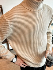 高领男士轻熟风毛衣条纹打底衫针织衫MY6006-P45，男装T恤，星座1012-1