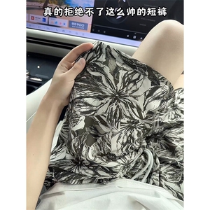 清爽夏季超薄百搭休闲款裤子潮牌文艺风冰丝速干短裤K783TP20控38图片