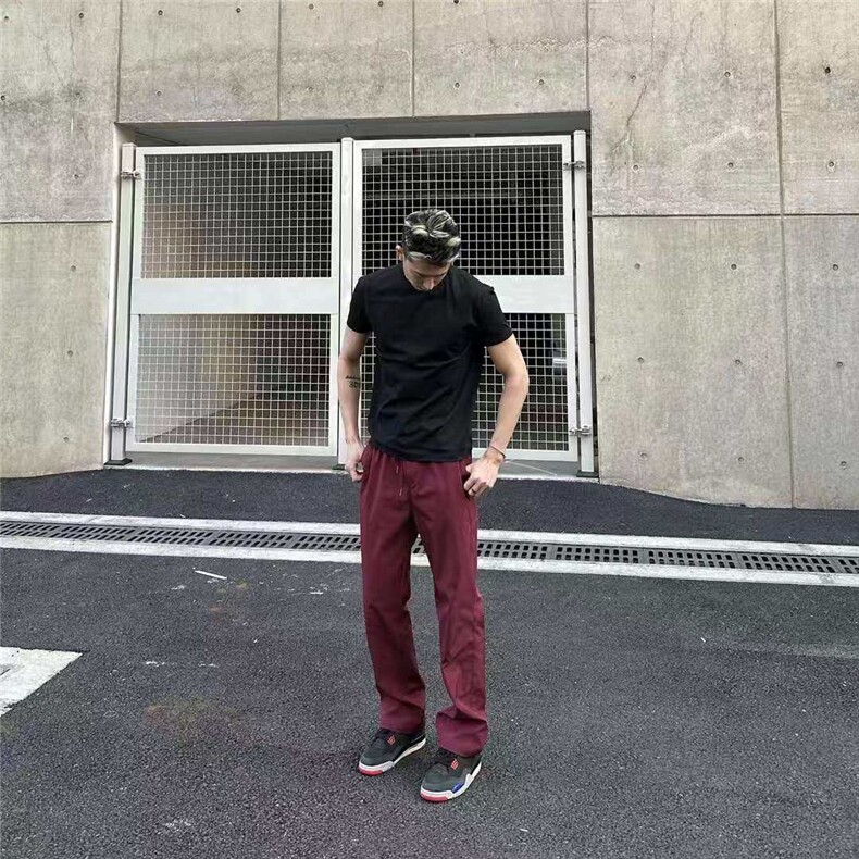现货松紧腰速干直筒凉感西裤休闲裤子男长裤特P35,男装休闲裤,电商D205