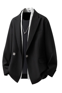 假两件西服M-5XL大码96%聚酯纤维4%氨纶XF78148P95西裤XF78151P45图片