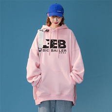 2024春季新款潮流百搭连帽潮牌ins中性宽松连帽卫衣W255P35控58，男装卫衣，A247A