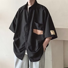 日系五分袖春夏季新款衬衫潮SC2202P32，男装衬衫，星座1116-2