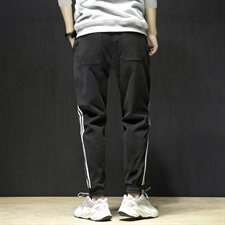 2021春秋季新款日系黑墙大码工装灯芯绒宽松休闲裤K1015-P45，男装休闲裤，电商A009A（原A058A）