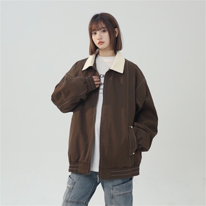 2025春休闲痞帅工装翻领夹克潮流外套得物二开XZ301b-2-JK2585P78图片