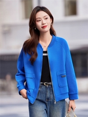 休闲宽松百搭短外套女2025年春秋新款中年妈妈时髦洋气棒球服上衣，女装短外套，靓衣阁