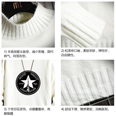 M18008-P45加绒款-P65半高领毛衣男士大码针织衫男毛线衣男网格，男装针织衫/毛衣，电商A040A